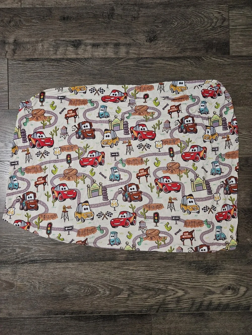 Little Sleepies Disney Pixar Cars Radiator Springs Crib Toddler Fitted Sheet
